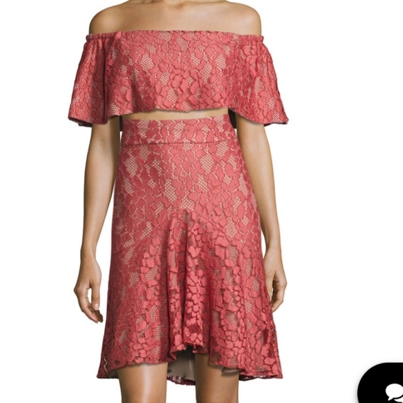 Alexis Taza Off Shoulder Lace Crop Top - Picture 3 of 9